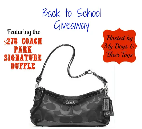 Back to school Coach giveaway