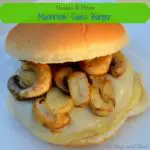 Mushroom swiss burger
