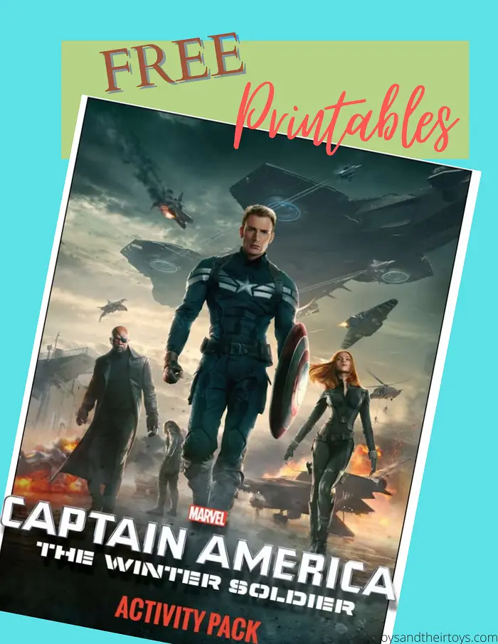 captain america the winter soldier printables