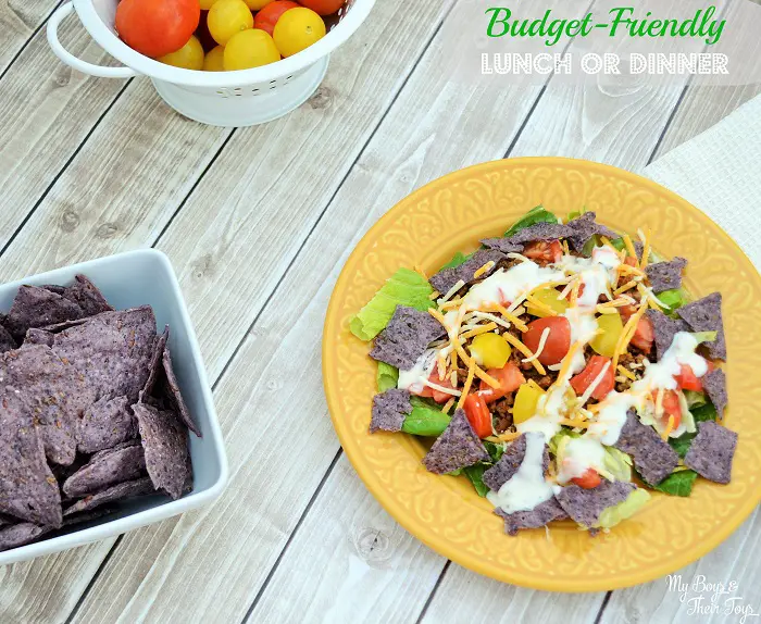 budget friendly lunch taco salad