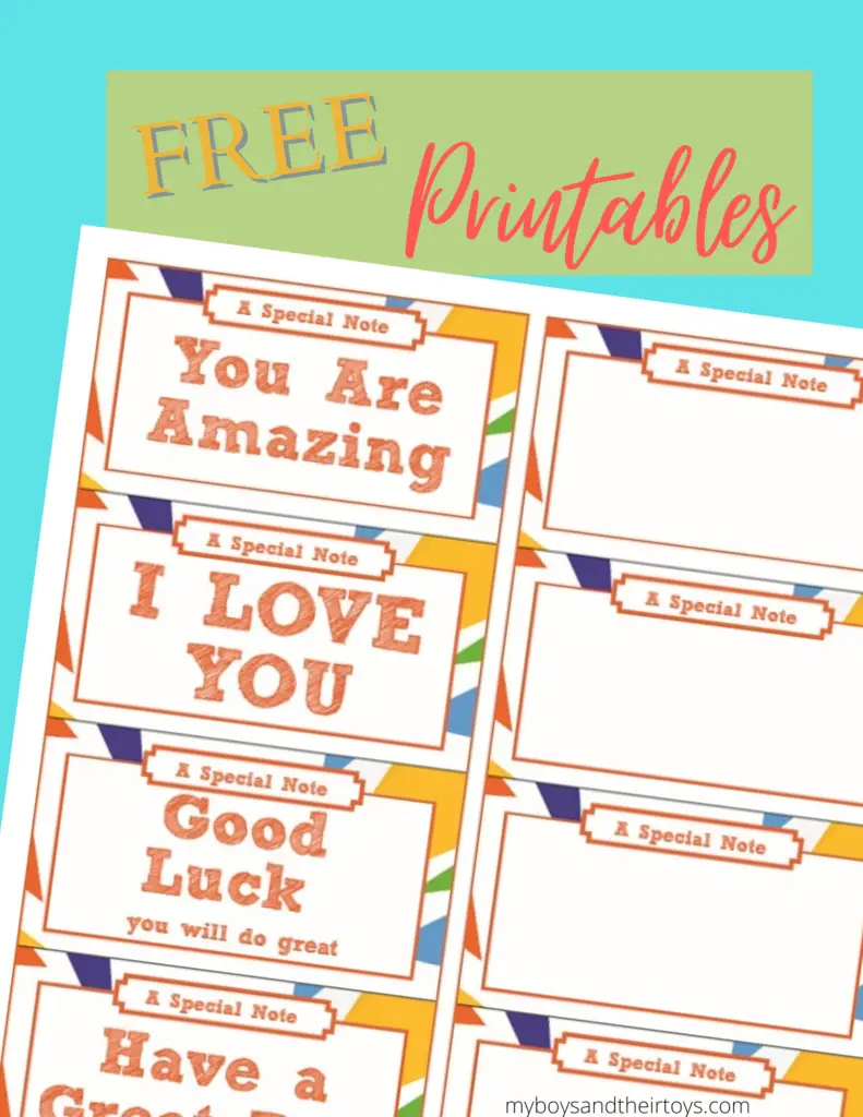 lunch box notes printable