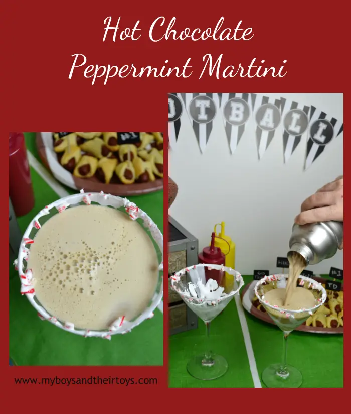 hot chocolate peppermint martini