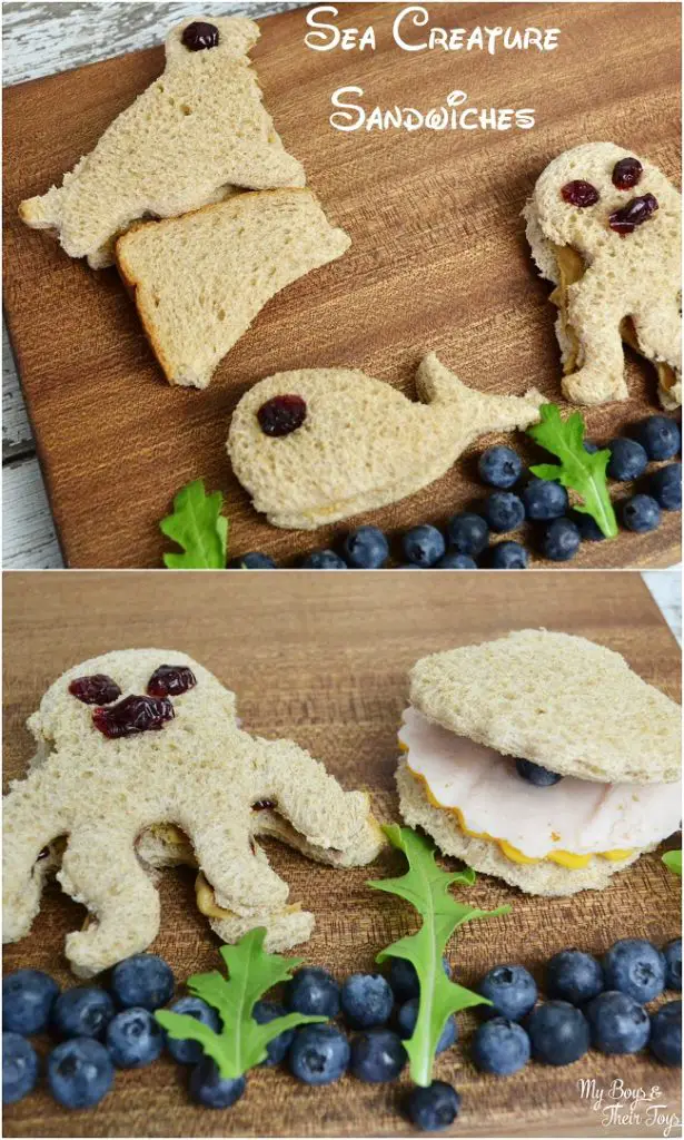 sea creature sandwiches