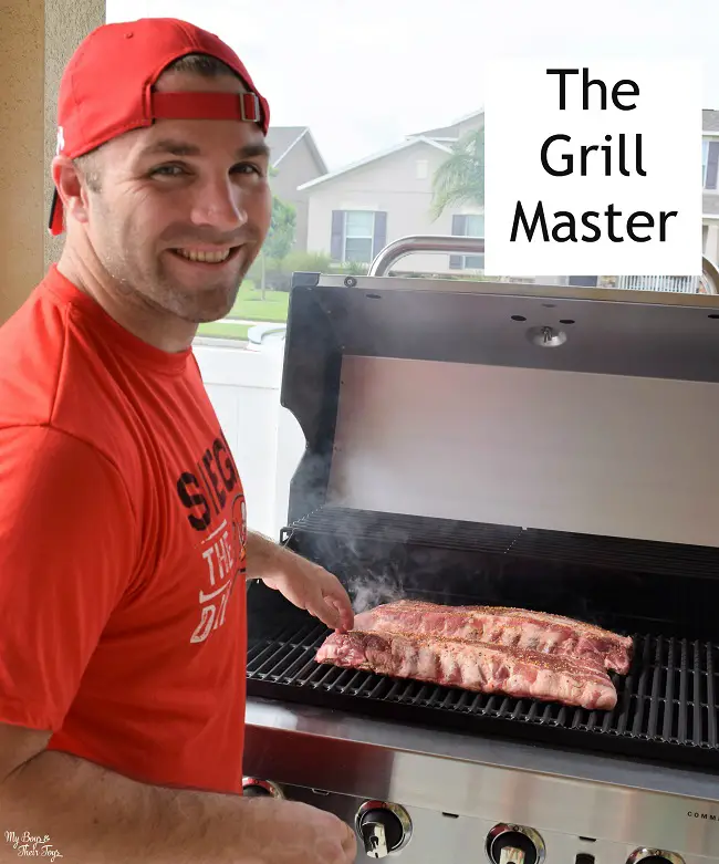 grill master with char broil grill and ribs