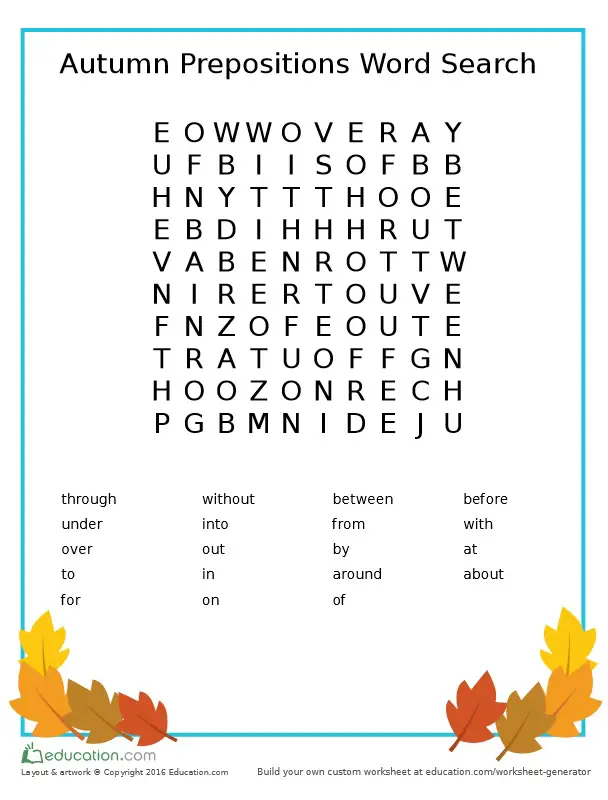 2nd grade word search