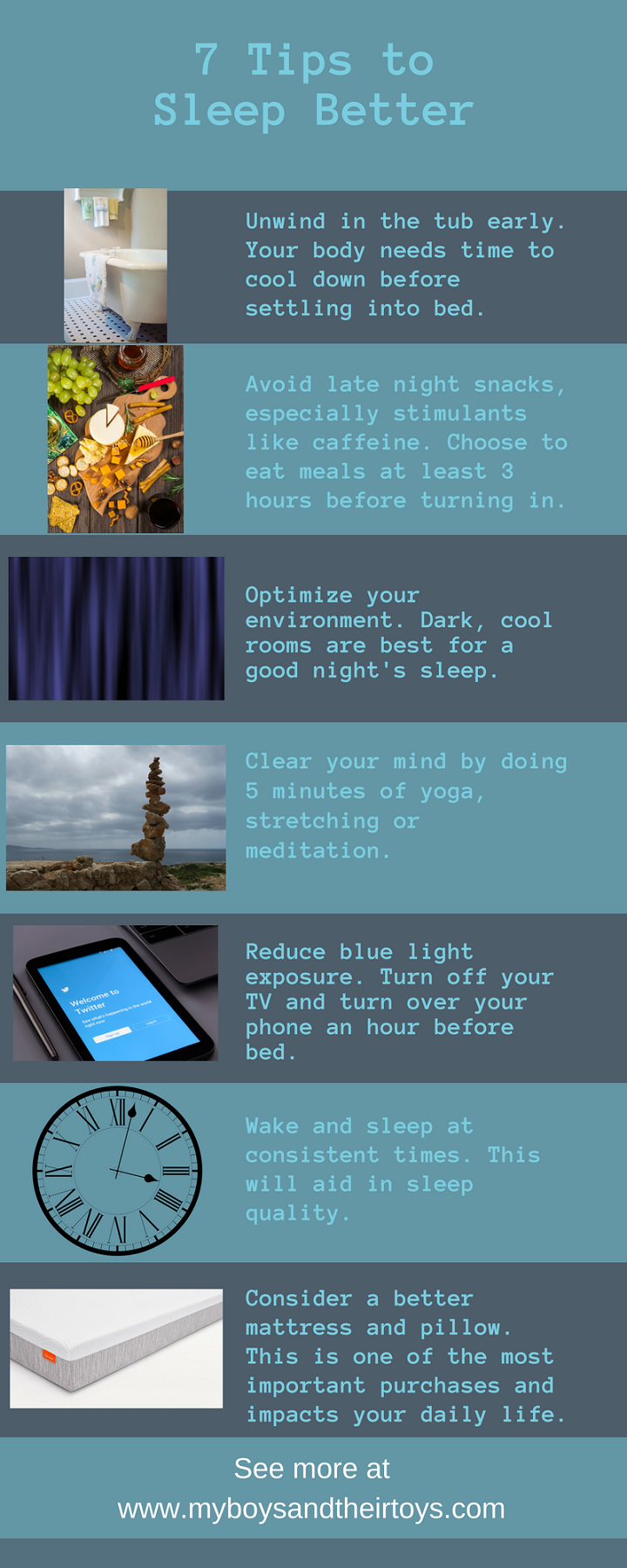 7 tips to sleep better