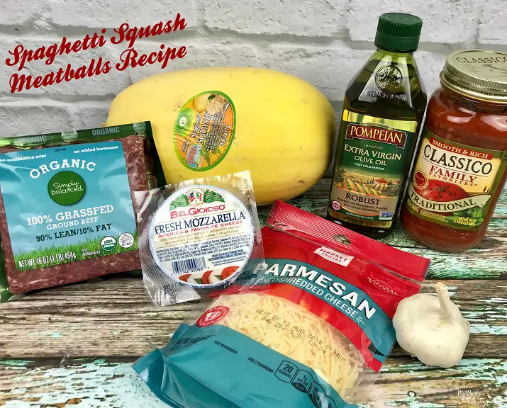 spaghetti squash meatball ingredients