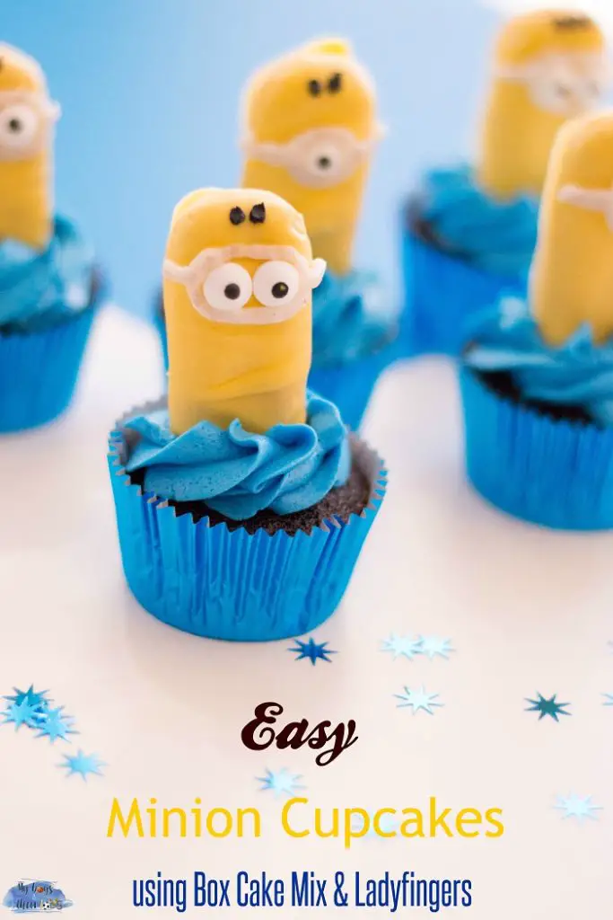 easy minions cupcakes