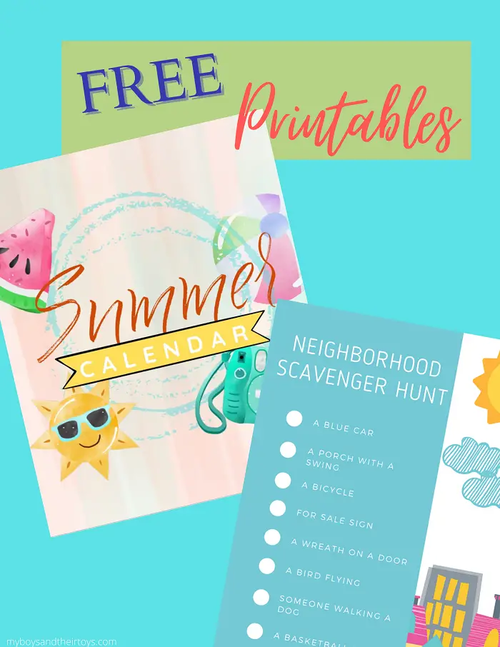 free printables neighborhood scavenger hunt