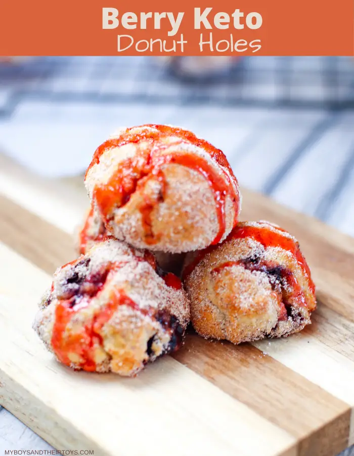 berry keto donut holes