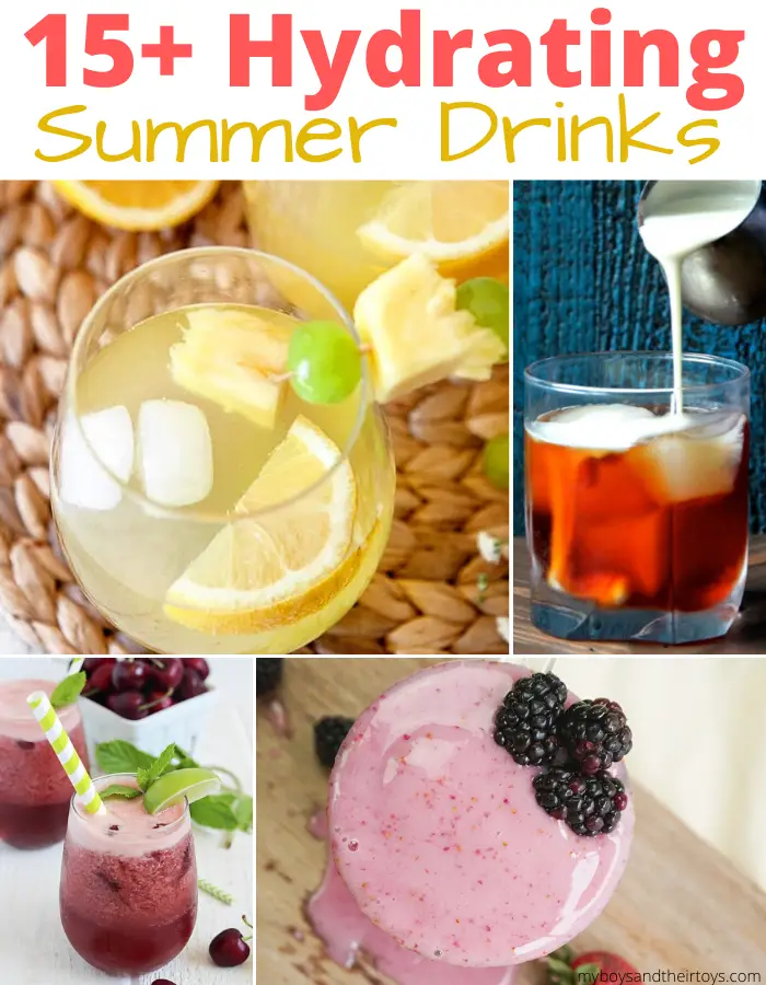 summer drinks Collage