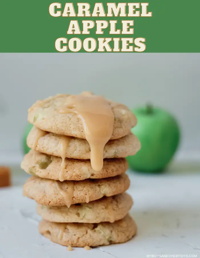 easy caramel apple cookies
