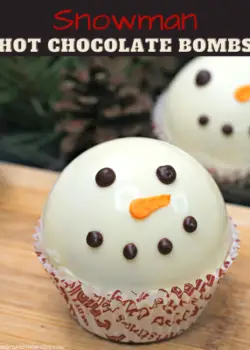 snowman hot chocolate bombs