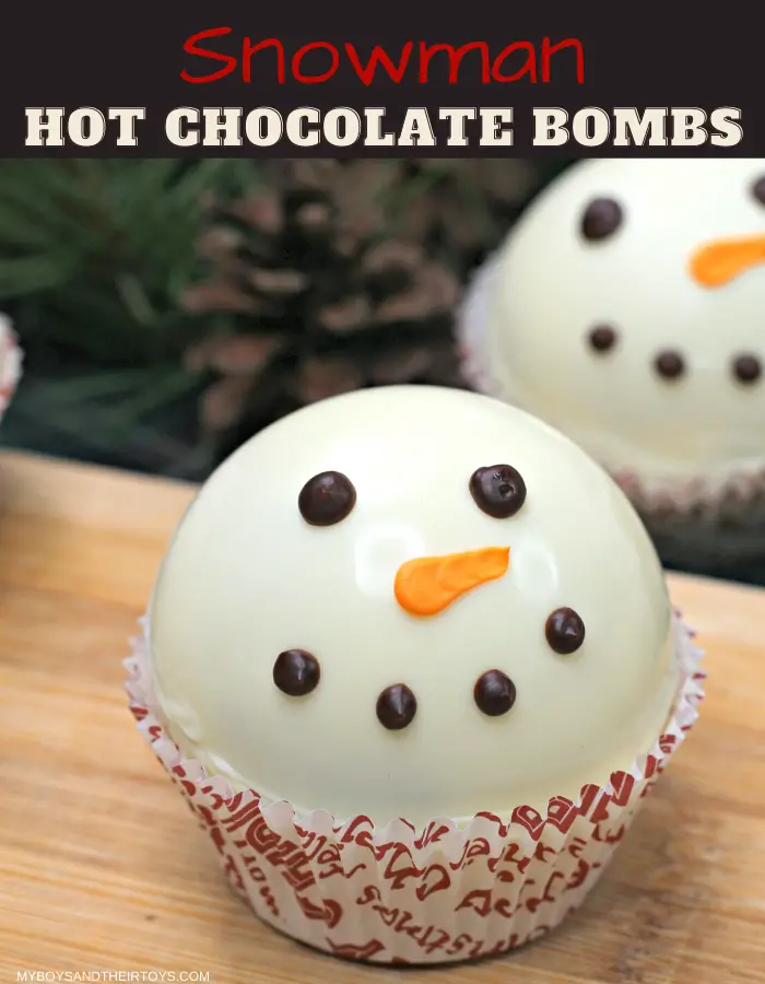 snowman hot chocolate bombs