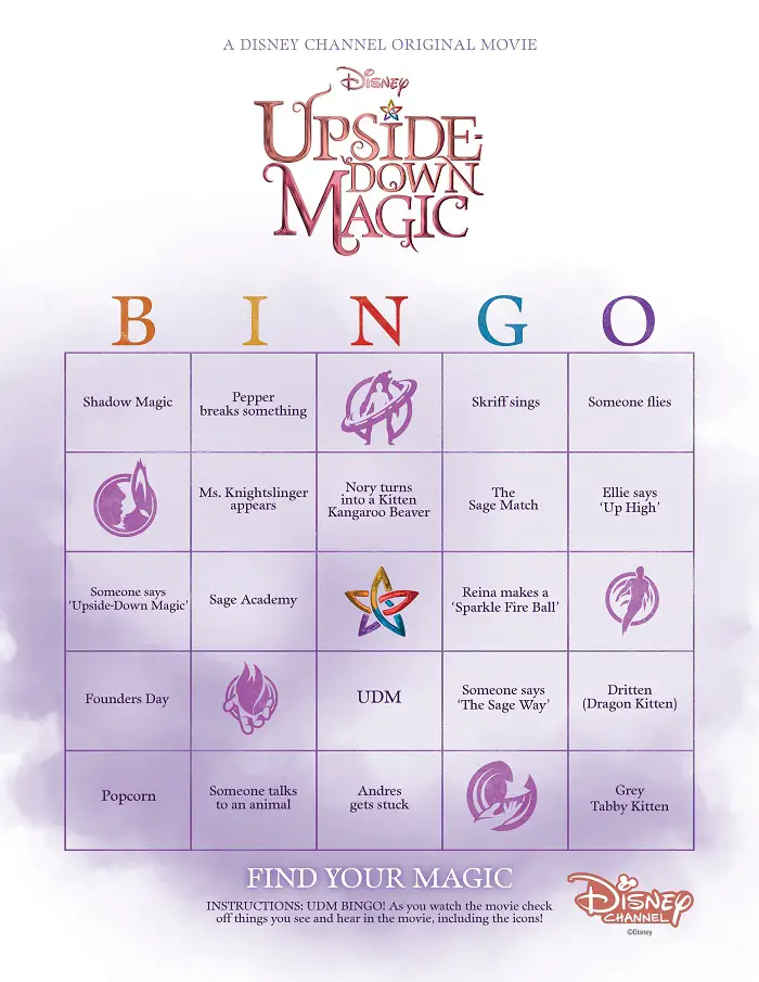 upside down magic bingo printable