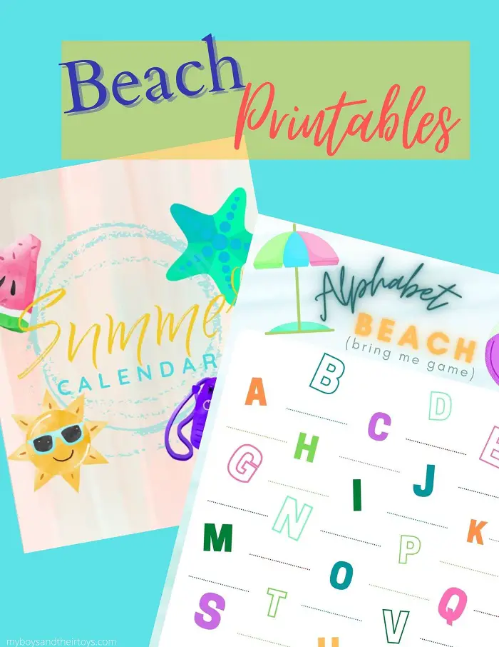 printables beach games for kids