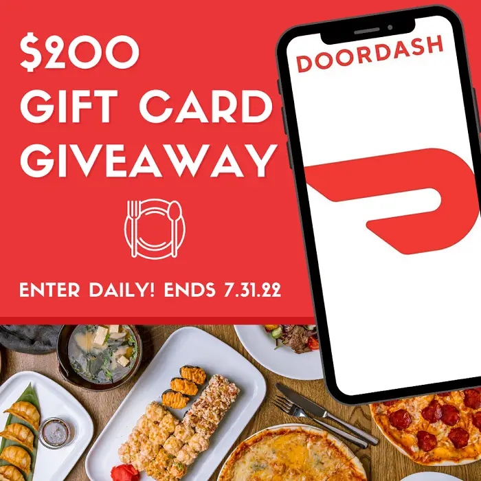 $200 DoorDash Giveaway
