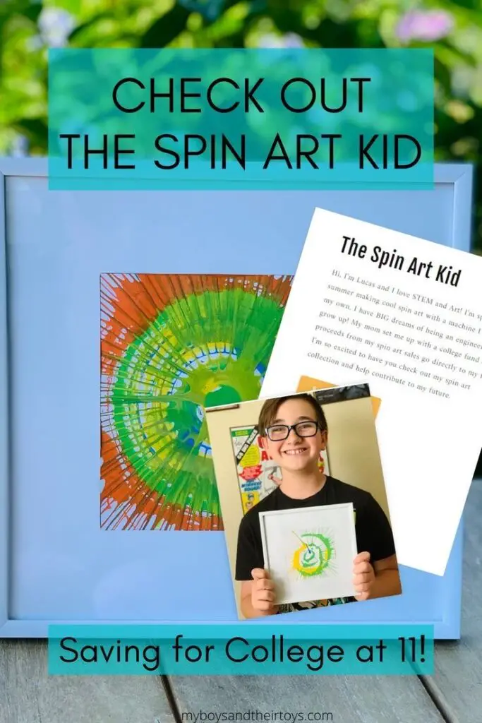 spin art kid