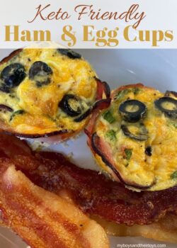 keto friendly ham and egg cups