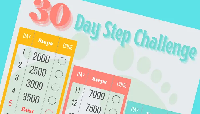 30 Days to Better Health Walking Challenge