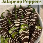 dark chocolate dipped jalapeno peppers