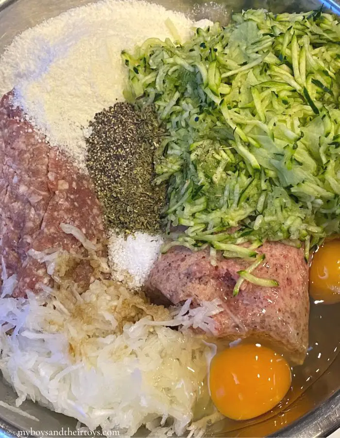 zucchini meatballs ingredients