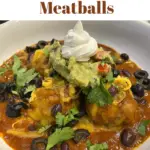 how to make enchilada meatballs