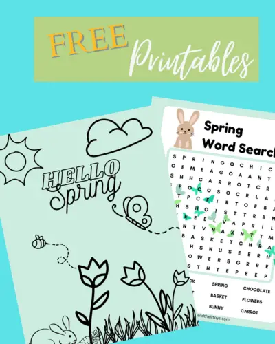 free spring coloring pages printables